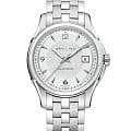 Hamilton Hamilton Jazzmaster Viewmatic Auto H32515155  H32515155 механические мужские часы белый циферблат, браслет нержавеющая сталь — вид спереди