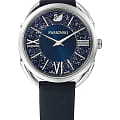 Swarovski Swarovski 5537961  5537961 кварцевые женские часы синий циферблат, браслет кожаный — вид спереди