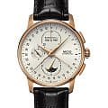 Mido Mido Baroncelli M8607.3.M1.42  M86073M142 механические мужские часы  белый циферблат, браслет кожаный — вид спереди