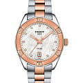 Tissot Tissot PR 100 Sport Chic T101.910.22.116.00 PR 100 Sport Chic T1019102211600 кварцевые женские часы  серебристый циферблат, браслет сталь c pvd покрытием — вид спереди