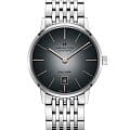 Hamilton Hamilton American Classic Intra-Matic Auto H38455181  H38455181 механические мужские часы серый циферблат, браслет нержавеющая сталь — вид спереди