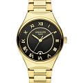 Amalys Amalys Olympe AMW-160  AMW-160 кварцевые женские часы черный циферблат, браслет нержавеющая сталь с pvd-покрытием — вид спереди