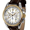 Jacques Lemans Jacques Lemans Liverpool 1-1117DN  1-1117DN кварцевые мужские часы серебристый циферблат, браслет кожаный — вид спереди
