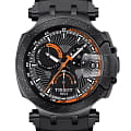 Tissot Tissot T-Race Marc Marquez 2018 T115.417.37.061.05 T Race T1154173706105 кварцевые мужские часы черный циферблат, браслет силикон — вид спереди