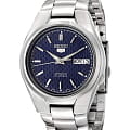 Seiko Seiko 5 Regular SNK603K1  SNK603K1 механические мужские часы синий циферблат, браслет нержавеющая сталь — вид спереди