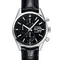 TAG Heuer TAG Heuer Carrera CBK2110.FC6266  CBK2110.FC6266 механические мужские часы черный циферблат, браслет кожаный — вид спереди