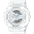 Casio Casio G-Shock GMA-S110CM-7A1  GMA-S110CM-7A1 электронные женские часы белый циферблат, браслет пластик — вид спереди