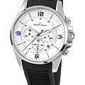 Jacques Lemans Jacques Lemans 1-1799B  1-1799B кварцевые мужские часы серебристый циферблат, браслет  — вид спереди