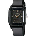 Casio Casio Collection LQ-142-1EDF (LQ-142-1E)  LQ-142-1E кварцевые женские часы черный циферблат, браслет пластик — вид спереди