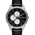 Armani Exchange Armani Exchange Dante AX1872  AX1872 кварцевые мужские часы черный циферблат, браслет кожаный — вид спереди