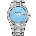 Maurice Lacroix Maurice Lacroix Aikon Quartz Colours Edition AI1108-SS002-431-1  AI1108-SS002-431-1 кварцевые мужские часы голубой циферблат, браслет нержавеющая сталь — вид спереди