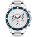 Slazenger Slazenger Multifunction SL.09.2065.2.01  SL.09.2065.2.01 кварцевые мужские часы серебристый циферблат, браслет суперметалл — вид спереди