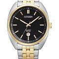 Citizen Citizen Basic BI5094-59E  BI5094-59E кварцевые мужские часы черный циферблат, браслет нержавеющая сталь с ip-покрытием — вид спереди