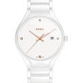 Rado Rado True Diamonds R27240712  R27240712 кварцевые мужские часы белый циферблат, браслет высокотехнологичная плазменная керамика — вид спереди