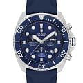 Wainer Wainer Diver WA.10310-B  WA.10310-B кварцевые мужские часы синий циферблат, браслет силикон — вид спереди