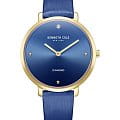 Kenneth Cole Kenneth Cole Classic KCWLA2237001  KCWLA2237001 кварцевые женские часы синий циферблат, браслет кожаный — вид спереди