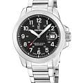Festina Festina Swiss Made F20081/4  F20081/4 кварцевые мужские часы черный циферблат, браслет нержавеющая сталь — вид спереди