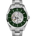 Jacques Lemans Jacques Lemans Automatic 1-2087G  1-2087G механические мужские часы серебристый циферблат, браслет нержавеющая сталь — вид спереди