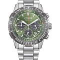 Citizen Citizen Promaster CA4664-60W  CA4664-60W кварцевые мужские часы зеленый циферблат, браслет нержавеющая сталь — вид спереди