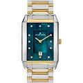 Jacques Lemans Jacques Lemans Classic 1-2158P  1-2158P кварцевые женские часы бирюзовый циферблат, браслет нержавеющая сталь с pvd-покрытием — вид спереди