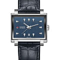 Rado Rado HyperChrome R33019215 Automatic R33019215 механические мужские часы синий циферблат, браслет кожаный — вид спереди