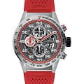 TAG Heuer TAG Heuer Carrera CAR201M.FT6156  CAR201M.FT6156 механические мужские часы серебристый циферблат, браслет каучук — вид спереди