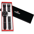Tissot T1256171705101 наручные мужские часы застежка крупным планом