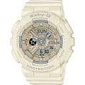 Casio Casio Baby-G BA-110GA-7A2  BA-110GA-7A2 кварцевые женские часы бежевый циферблат, браслет пластик — вид спереди