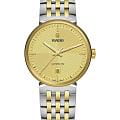 Rado Rado Florence Automatic R48903253 Automatic R48903253 механические мужские часы золотой циферблат, браслет нержавеющая сталь с pvd-покрытием — вид спереди