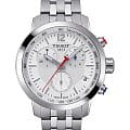 Tissot Tissot PRC 200 Chronograph NBA Special Edition T055.417.11.017.01 PRC 200 T0554171101701 кварцевые мужские часы  белый циферблат, браслет нержавеющая сталь — вид спереди