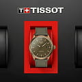 Tissot Tissot Gent XL Swissmatic T116.407.37.091.00 механические мужские часы часы крупный план зеленый циферблата