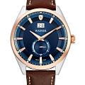Wainer Wainer Classic WA.17100-B  WA.17100-B кварцевые мужские часы синий циферблат, браслет кожаный — вид спереди
