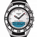 Tissot Tissot T-Tactile Sailing-Touch T056.420.27.031.00 T Touch T0564202703100 кварцевые мужские часы  белый циферблат, браслет силикон — вид спереди