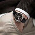 Hamilton Hamilton Khaki Field Murph H70405730 механические мужские часы часы крупный план черный циферблата