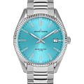 Jacques Lemans Jacques Lemans Derby 50-4D  50-4D кварцевые женские часы голубой циферблат, браслет нержавеющая сталь 316l — вид спереди