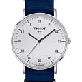 Tissot Tissot Everytime Large Nato T109.610.17.037.00 Everytime T1096101703700 кварцевые мужские часы белый циферблат, браслет тканевый — вид спереди