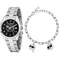 Karl Lagerfeld Karl Lagerfeld Round Essentials R0553101516 кварцевые женские часы часы крупный план черный циферблата