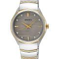 Seiko Seiko Conceptual Series Dress SUR616P1  SUR616P1 кварцевые женские часы серый циферблат, браслет нержавеющая сталь с pvd-покрытием — вид спереди