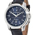 Maserati Maserati R8851121003  R8851121003 кварцевые мужские часы  синий циферблат, браслет кожаный — вид спереди