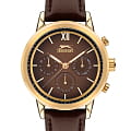 Slazenger Slazenger Multifunction SL.09.2045.2.02  SL.09.2045.2.02 кварцевые мужские часы  коричневый циферблат, браслет кожаный — вид спереди