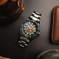 Earnshaw Earnshaw Wallis ES-8227-44 мужские часы зеленый циферблат на запястье
