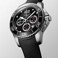Longines Longines HydroConquest L3.883.4.56.9, hydroconquest швейцария мужские часы на браслете каучук боковой вид