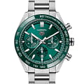TAG Heuer TAG Heuer Carrera CBN2A1N.BA0643  CBN2A1N.BA0643 механические мужские часы  зеленый циферблат, браслет кожаный — вид спереди