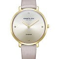Kenneth Cole Kenneth Cole Classic KCWLA2237004  KCWLA2237004 кварцевые женские часы  бежевый циферблат, браслет кожаный — вид спереди