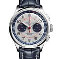Breitling Breitling Premier B01 Chronograph 42 Bentley Mulliner Limited Edition AB0118A71G1P2  AB0118A71G1P2 механические мужские часы серебристый циферблат, браслет кожаный — вид спереди