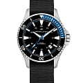 Hamilton Hamilton Khaki Navy Scuba Auto H82315931  H82315931 механические мужские часы черный циферблат, браслет тканевый — вид спереди