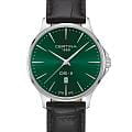 Certina Certina DS-8 Gent C045.410.16.091.00  C0454101609100 кварцевые мужские часы зеленый циферблат, браслет кожаный — вид спереди