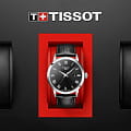 Tissot Tissot Classic Dream T129.410.16.053.00 кварцевые мужские часы часы, крупный план черный циферблат
