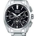 Seiko Seiko Astron GPS Solar SSH067J1  SSH067J1 кварцевые мужские часы черный циферблат, браслет титановый — вид спереди