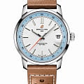 Breitling Breitling Top Time B31 AB3113281A1X1  AB3113281A1X1 механические мужские часы белый циферблат, браслет кожаный — вид спереди